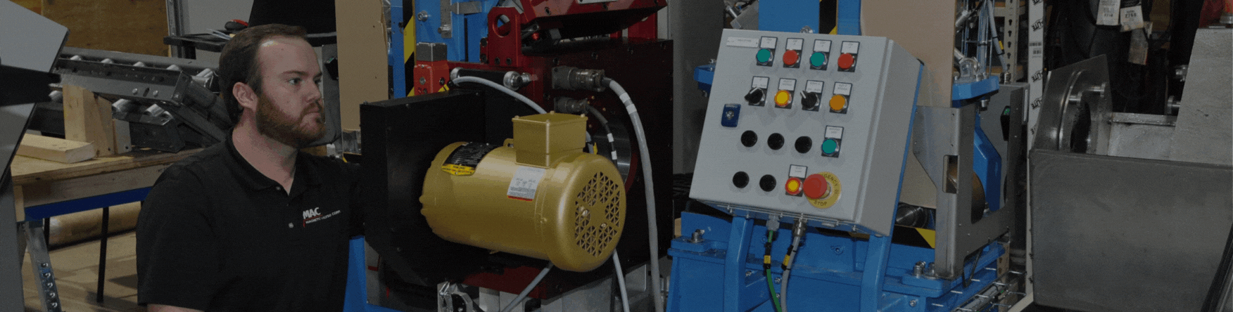 eddy current testing system for bars, rotomac rotary, eddy current rotary with customer service representative