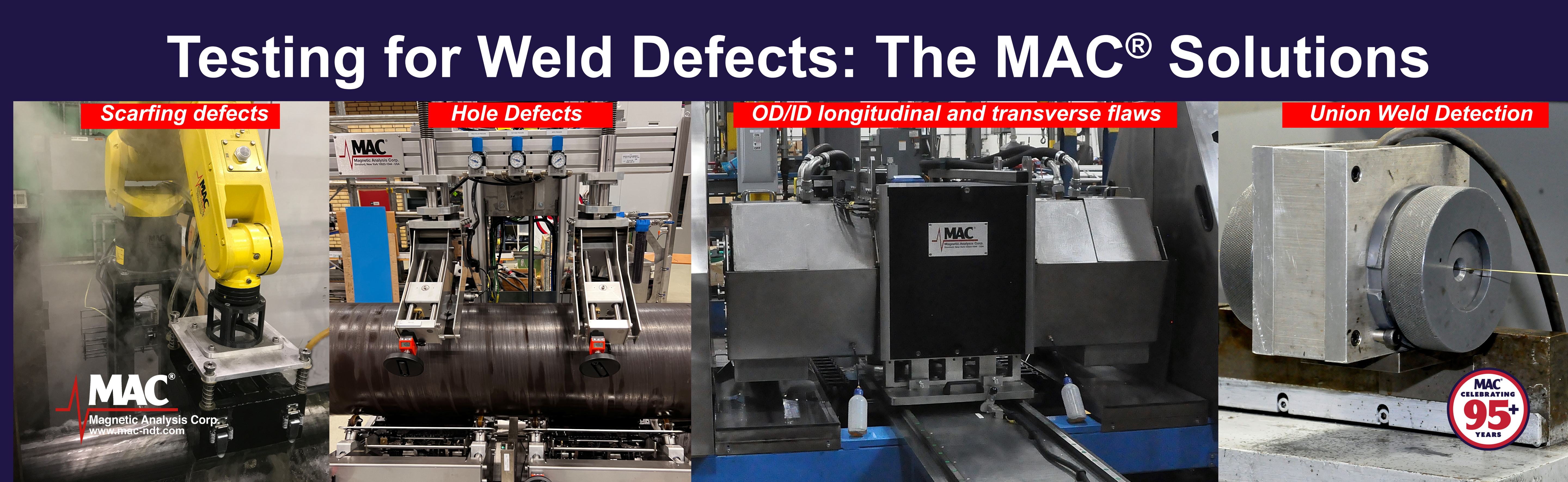 Detecting Welds with MAC - Tubes, Pipes and Wire
