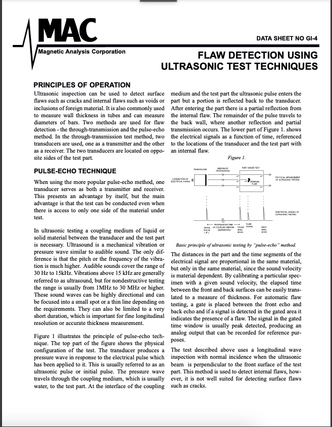 Ultrasonic Technology Brochure