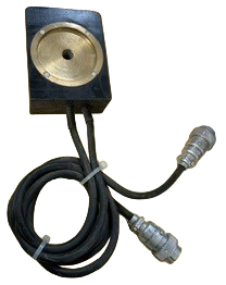 encircling eddy current coil for EC inspection of bar, wire, and small diameter tube product by EC machines
