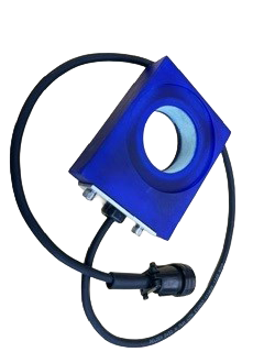 eddy current encircling coil for testing of wire, bar, and small diameter tube stock with eddy current systems/electronics