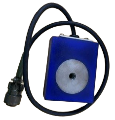 blue encircling coil for eddy current (et/ect) testing using ec machines to test small diameter tube, bar or wire. 